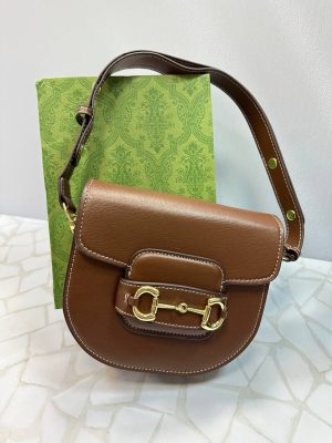 کیف دوشی زنانه گوچی Gucci قهوه‌ای