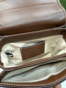 کیف دوشی زنانه گوچی کرم قهوه‌ای