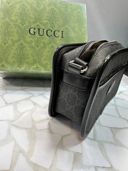 کیف دوشی گوچی مدل GG Supreme مشکی