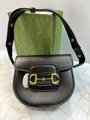 کیف دوشی زنانه گوچی مدل GG Supreme مشکی
