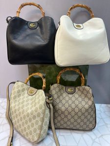 کیف دستی و دوشی زنانه گوچی Gucci دسته بامبو