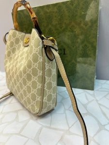 کیف دستی و دوشی زنانه گوچی Gucci دسته بامبو