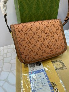 کیف دستی زنانه گوچی قهوه‌ای روشن مجلسی