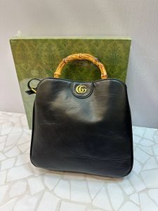 کیف دستی و دوشی زنانه گوچی Gucci دسته بامبو