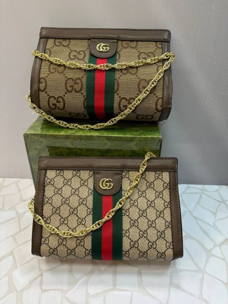 کیف دستی مجلسی زنانه گوچی Gucci زنجیر طلایی