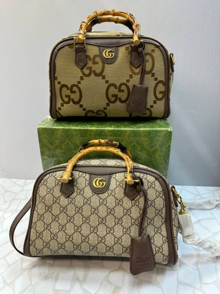کیف دستی زنانه گوچی Gucci دسته بامبو صندوقی