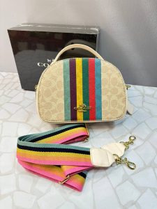 کیف دستی زنانه برند کوچ طرح پرچمی