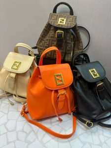 کوله پشتی فندی زنانه مدل کلاسیک چهار رنگ | طراحی اسپرت و چرمی شیک