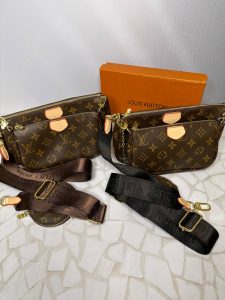 کیف سه‌تیکه لویی ویلتون زنانه مدل دوشی لوکس با بند قابل‌تنظیم