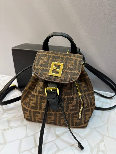 کوله پشتی فندی زنانه مدل کلاسیک چهار رنگ | طراحی اسپرت و چرمی شیک