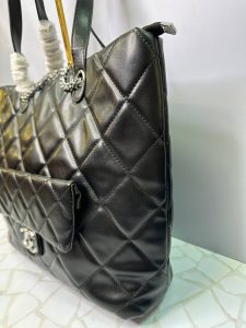 کیف دستی زنانه مشکی بزرگ شنل