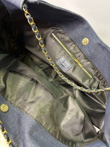 کیف بزرگ جین شنل مدل دوشی و دستی با طراحی جادار