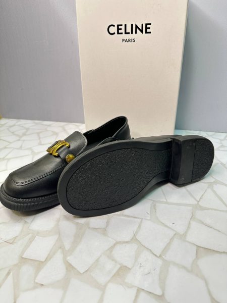 کالج سلین Celine چرمی زنانه مدل لوفر کلاسیک