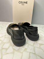 کالج سلین Celine چرمی زنانه مدل لوفر کلاسیک