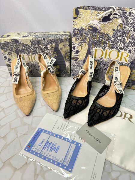 کفش پاشنه بلند دیور Dior زنانه توری مجلسی