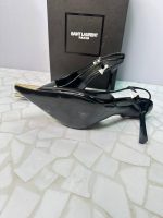 کفش پاشنه بلند ایو سن لورن زنانه مدل لوگودار YSL خاص و لوکس Saint Laurent