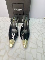 کفش پاشنه بلند ایو سن لورن زنانه مدل لوگودار YSL خاص و لوکس Saint Laurent